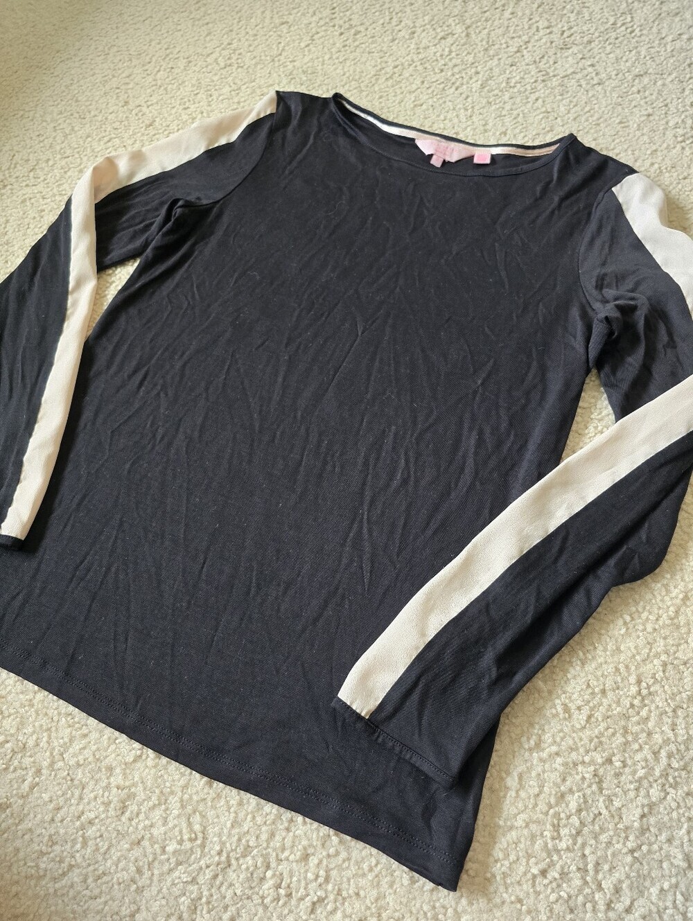 Ted Baker London Colorblock Long Sleeve Top Size TB 2 US 6